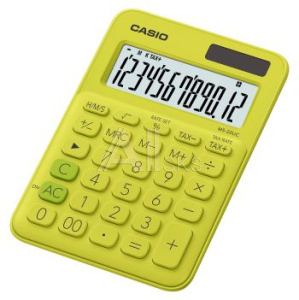 1048492 Калькулятор настольный Casio MS-20UC-YG-S-EC желтый/зеленый 12-разр.