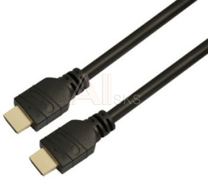 1047377 Кабель аудио-видео LAZSO WH-111 HDMI (m)/HDMI (m) 0.5м. позолоч.конт. черный (WH-111(0,5M))