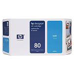 C4846A Cartridge HP 80 DsgJ 1000/1050C/1055CM, синий (350ml) (просрочен рекомендуемый срок годности!!)