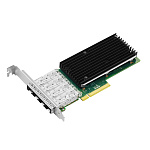1000727867 Сетевая карта/ PCIe x8 10G Quad Port Fiber Server Network Card