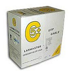 637033 Кабель информационный Lanmaster LAN-5EUTP-PT-GY кат.5е U/UTP не экранированный 4X2X24AWG PVC внутренний 305м серый