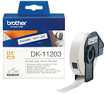 DK11203 Brother DK11203: для печати наклеек черным на белом фоне, 17 мм х 87 мм, 300 в рул