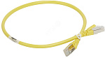 1000582190 П-корд S/FTP 6а PVC 0,5м желт. Шнур коммутационный RJ 45 - категория 6a - S/FTP - PVC - экранированный - 0,5 м - желтый