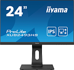 23,8" Iiyama ProLite XUB2493HS-B4 1920x1080@75Гц IPS LED 16:9 4ms VGA HDMI DP 80M:1 1000:1 178/178 250cd HAS Pivot Tilt Swivel Speakers Black
