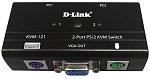 KVM-121/B1A D-Link 2-port KVM Switch, VGA+PS/2 ports