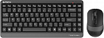 1919533 Клавиатура + мышь A4Tech Fstyler FG1110 клав:черный/серый мышь:черный/серый USB беспроводная Multimedia (FG1110 GREY)