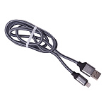 1662432 Harper USB - Lightning, BRCH-510 SILVER/ черный (1м, способны заряжать устройства до 2х ампер)
