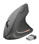 22879 Trust Wireless Mouse Verto, USB, 800-1600dpi, Illuminated, Ergonomic, Black [22879]
