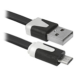 1502745 Defender USB кабель USB08-03P USB2.0 AM-MicroBM, 1.0м пакет (87475)