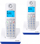 1973390 Р/Телефон Dect Alcatel S230 Duo ru white белый (труб. в компл.:2шт) АОН