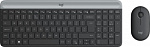 1905002 Клавиатура + мышь Logitech MK470 клав:черный/серый мышь:черный USB беспроводная slim (920-009204)