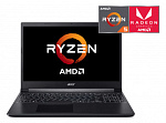 1217423 Ноутбук Acer Aspire 7 A715-41G-R7BA Ryzen 5 3550H 8Gb SSD256Gb NVIDIA GeForce GTX 1650 4Gb 15.6" IPS FHD (1920x1080) Eshell black WiFi BT Cam