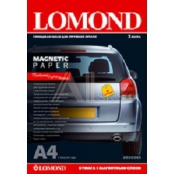 1273127 LOMOND 2020345 "Magnetic" глянцевая бумага с магнитным слоем, 660 г/м2, A4 (2), 530 мкм (LMT53)