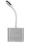 1315947 Кабель а/в TELECOM USB3.1 TypeCm -->HDMI+USB3.0 +PD charging 1.4 TUC010