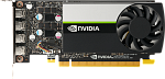 1000630064 Видеокарта VGA PNY NVIDIA QUADRO T1000, 4 GB GDDR6/128 bit, PCI Express 4.0 x16, 4x mDP