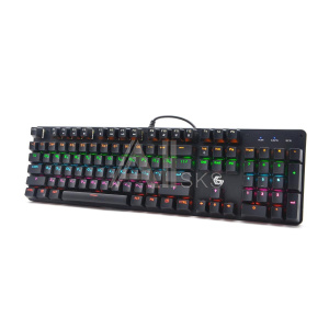 1795605 Клавиатура механическая Gembird KB-G530L {USB, чёрн, Outemu Blue, 104 кл., Rainbow, 9 реж., 1,5м}