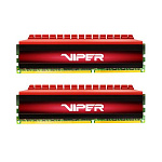 1226198 Модуль памяти PATRIOT Viper 4 Gaming DDR4 Общий объём памяти 16Гб Module capacity 8Гб Количество 2 3733 МГц Множитель частоты шины 17 1.35 В черный /