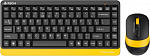 1919560 Клавиатура + мышь A4Tech Fstyler FG1110 клав:черный/желтый мышь:черный/желтый USB беспроводная Multimedia (FG1110 BUMBLEBEE)