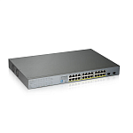 GS1300-26HP-EU0101F Коммутатор Zyxel Networks PoE+ для IP-видеокамер Zyxel GS1300-26HP, rack 19", 24xGE PoE+, 2xSFP, бюджет PoE 250 Вт, дальность передачи питания до 250 м, повышенная з