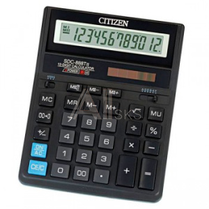 17241 Калькулятор бухгалтерский Citizen SDC 888TII черный 12-разр.