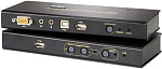 1000172853 Удлинитель, SVGA+KBD/MOUSE USB+AUDIO, 250 метр., HD-DB15+3xUSB A-тип+2xMINI JACK, Female, c KVM шнуром, Б.П. 220> 5.3V, (доп.USB порт толKо для Flash