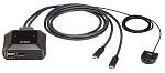 US3312-AT ATEN 2-Port USB-C 4K DisplayPort Cable KVM Switch