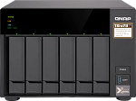 1000469287 Сетевое хранилище без дисков channel QNAP TS-673-4G NAS, 6-tray w/o HDD, 2xM.2 SSD Slot. Quad-сore AMD quad-core 2.1 GHz up to 3.4 GHz , 4GB DDR4 (2