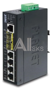 1000467441 Коммутатор Planet IGS-5225-4T2S индустриальный управляемый коммутатор/ IP30 Industrial L2+/L4 4-Port 10/100/1000T + 2-port 100/1000X SFP Full Managed Switch (-40 to 75