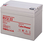 1000527487 Аккумуляторная батарея PS CyberPower RV 12-33 / 12 В 33 Ач Battery CyberPower Professional series RV 12-33, voltage 12V, capacity (discharge 20 h)