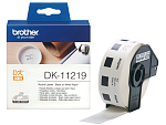 DK11219 Brother DK11219: для печати наклеек черным на белом фоне, диаметр: 12 мм; 1 200 в рул