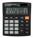 1411446 Калькулятор бухгалтерский Citizen SDC-812NR черный 12-разр.