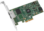 1000343569 Сетевая карта Intel Celeron Intel® Ethernet Server Adapter I350-T2, 2 x Gbit Ports RJ-45, PCI-E x4, iSCSI, NFS, VMDq