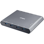 1000717287 Коммутатор ATEN 2-Port 4K DisplayPort USB-C KVM док станция/ 2-Port 4K DisplayPort USB-C KVM Dock Switch with Power Pass-Through
