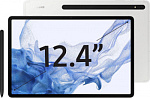 1855508 Планшет Samsung Galaxy Tab S8+ SM-X806 Snapdragon 898 2.99 8C RAM8Gb ROM128Gb 12.4" Super AMOLED 2800x1752 3G 4G ДА Android 12 серебристый 13Mpix 12Mp