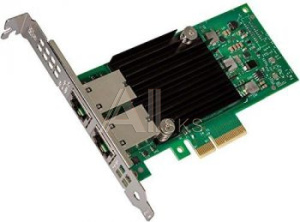 377593 Сетевая карта Intel Celeron Intel X550T2BLK 2xRG45 10Gb/s PCI-E 3.0x8 Low Profile (X550T2BLK 940136)