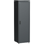 1000648472 ITK Шкаф сетевой 19" LINEA N 42U 600х800 мм металлическая передняя дверь черный