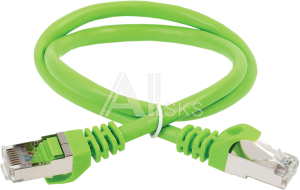 1000407582 Коммутационный шнур (патч-корд), кат.5Е FTP, 1м, зеленый