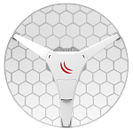 RBLHGG-60ad MikroTik LHG 60G (60GHz antenna, 802.11ad wireless, four core 716MHz CPU, 256MB RAM, 1x Gigabit LAN, RouterOS L3, POE, PSU) for use as CPE in Point -t