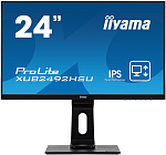 23,8" Iiyama ProLite XUB2492HSU-B1 1920x1080 IPS LED 16:9 4ms VGA HDMI DP 2*USB2.0 5M:1 1000:1 178/178 250cd HAS Pivot Tilt Swivel Speakers Black