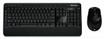 343800 Клавиатура + мышь Microsoft Comfort 3050 клав:черный мышь:черный USB беспроводная Multimedia