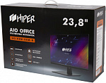 1647763 Моноблок Hiper Office HO-K8M-OEM-B 23.8" IPS DVDRW CR Free DOS WiFi BT 300W Cam черный 1920x1080 (RUS)