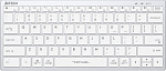 1678060 Клавиатура A4Tech Fstyler FX51 белый USB slim Multimedia (FX51 WHITE)