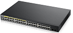 GS190048HPV2-EU0101F Коммутатор Zyxel Networks Smart L2 PoE+ Zyxel GS1900-48HPv2, rack 19", 48xGE (24xPoE+), 2xSFP, бюджет PoE 170 Вт