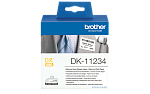 DK11234 Brother DK11234: наклейка для именных бейджей 60х86мм, 260 штук в рулоне, для принтеров QL серии