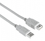 1627698 Кабель-удлинитель Hama H-200905 USB A(m) USB A(f) 1.5м (00200905) серый (упак.:1шт)