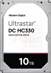 1840837 Жесткий диск WD SATA-III 10TB 0B42266\0B42301 WUS721010ALE6L4 Server Ultrastar DC HC330 (7200rpm) 256Mb 3.5"