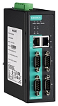 NPort IA5450A Ethernet сервер последовательных интерфейсов, 4xRS-232/422/485, с каскадированием (2xEthernet, 2 IP-адреса), защита от перенапряжения 1 кВ, 0...+60С