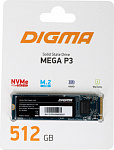 1633805 Накопитель SSD Digma PCIe 3.0 x4 512GB DGSM3512GP33T Mega P3 M.2 2280