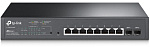 1000607780 Коммутатор TP-Link Коммутатор/ JetStream™ 10-Port Gigabit Smart Switch with 8-Port PoE+, 8× Gigabit PoE+ Ports, 2× Gigabit SFP Slots, 802.3at/af