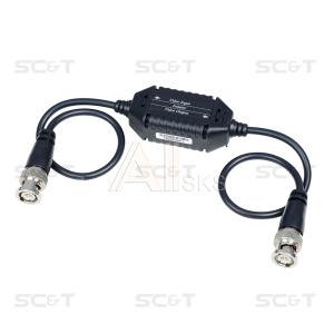 7910792 SC&T GL001HDP Изолятор коаксиального кабеля (AHD/CVI/TVI) для защиты от искажений по земле